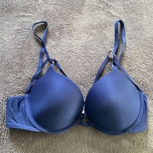 Victoria secret push up bra size 34C blue